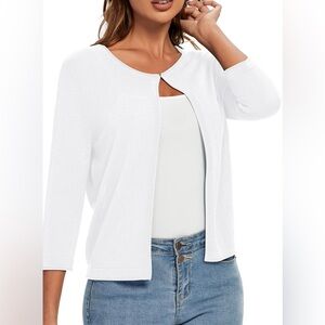 Urban Coco White Knit Cardigan